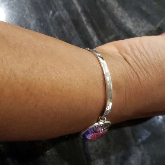 Colorful rainbow tree of life bangle - Picture 4 of 5